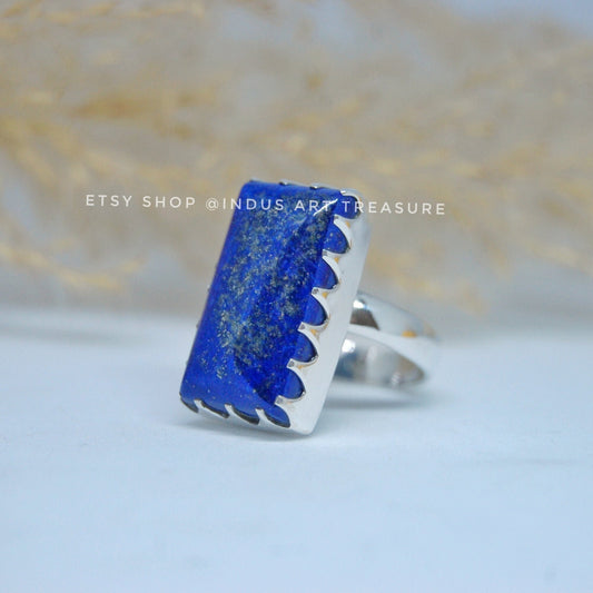 Lapis Lazuli Statement Ring