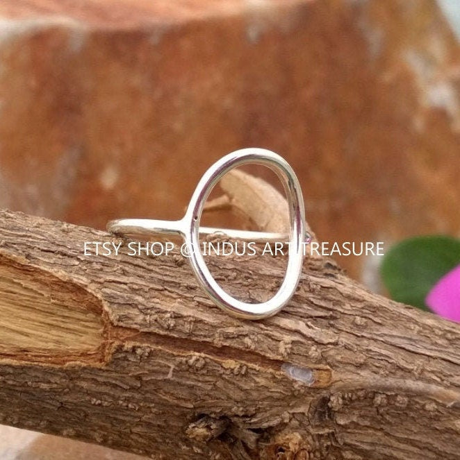 Silver Oval Blank Ring