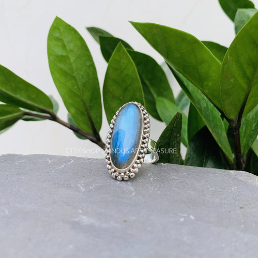 Blue Labradorite Ring