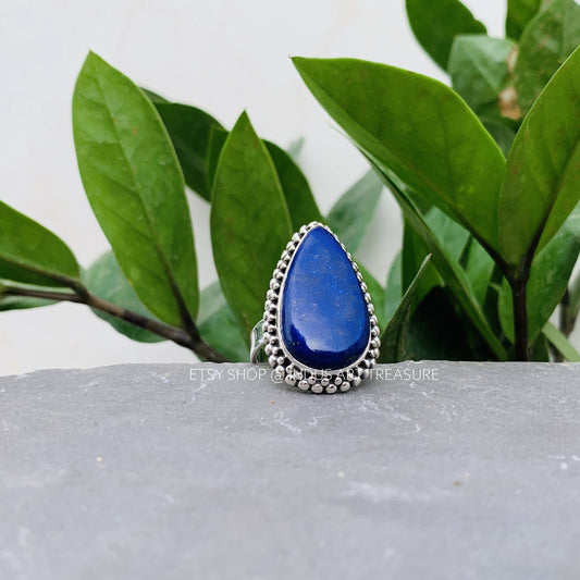 Lapis Statement Ring
