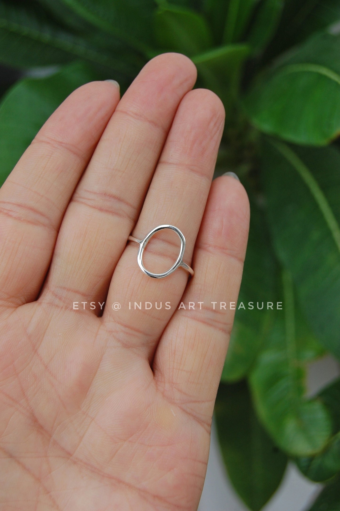 Silver Oval Blank Ring