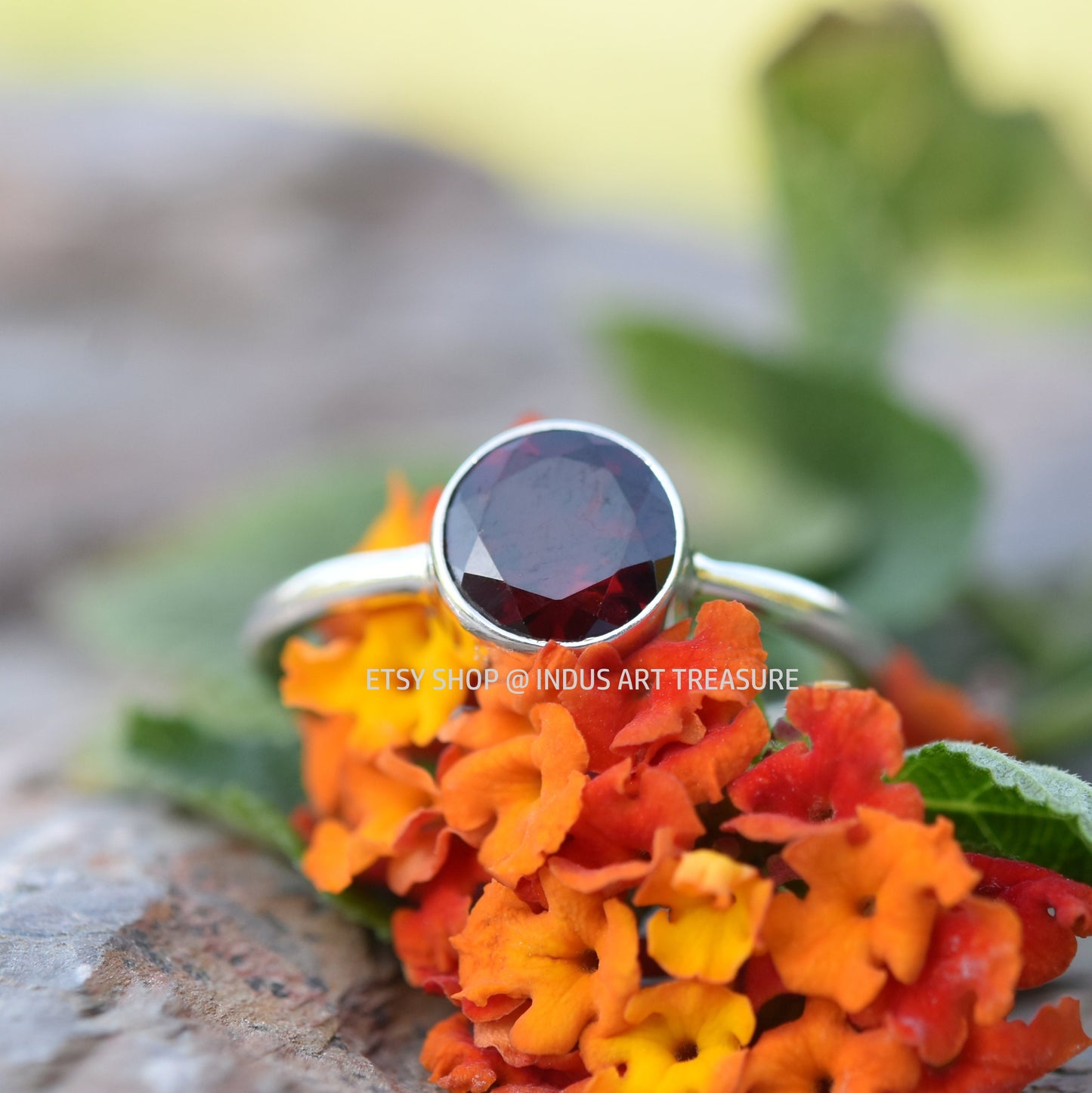 Red Garnet Ring