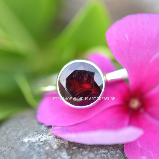 Red Garnet Ring