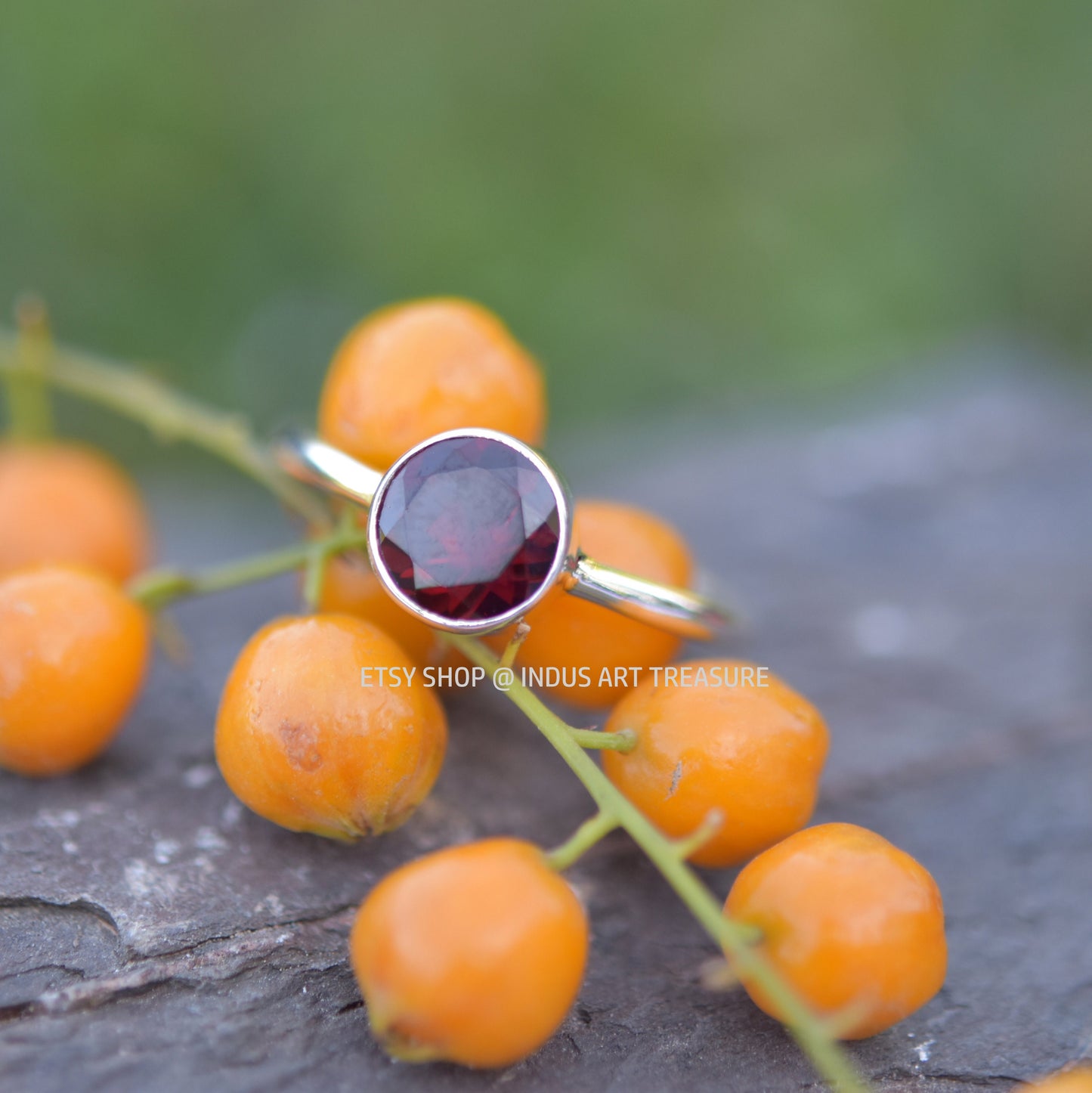 Red Garnet Ring