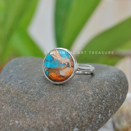 Copper Turquoise Ring