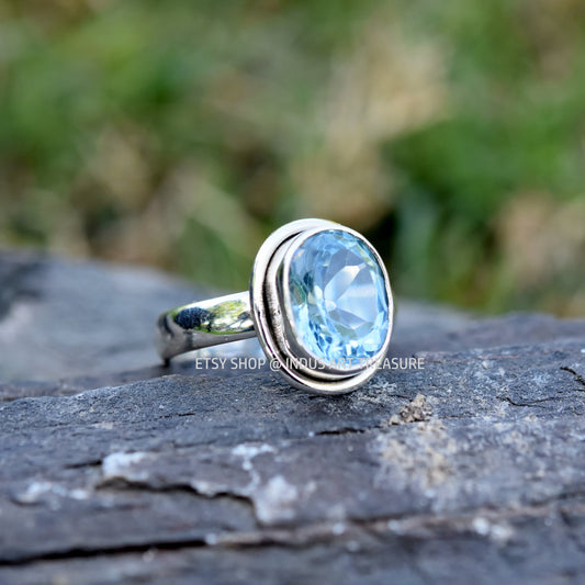 Blue Topaz Ring