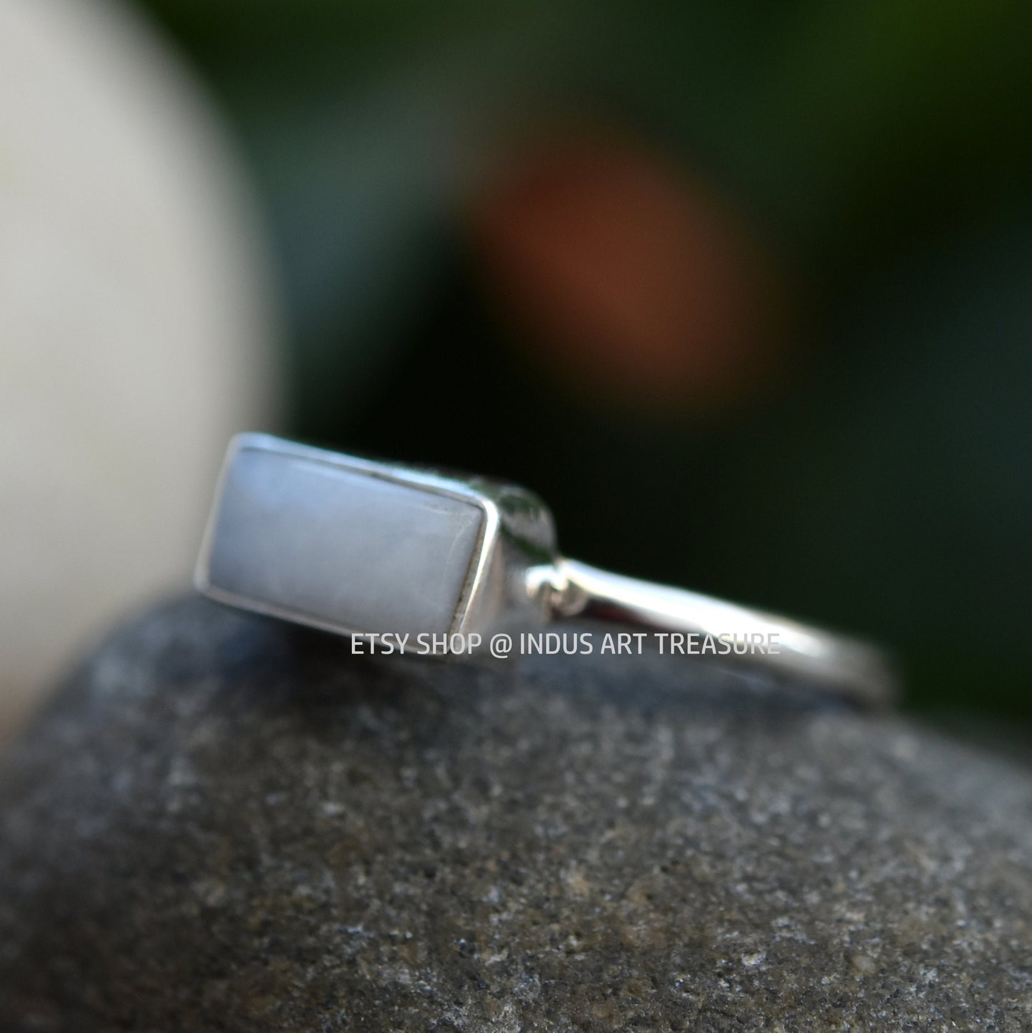 White Quartz Dainty Ring