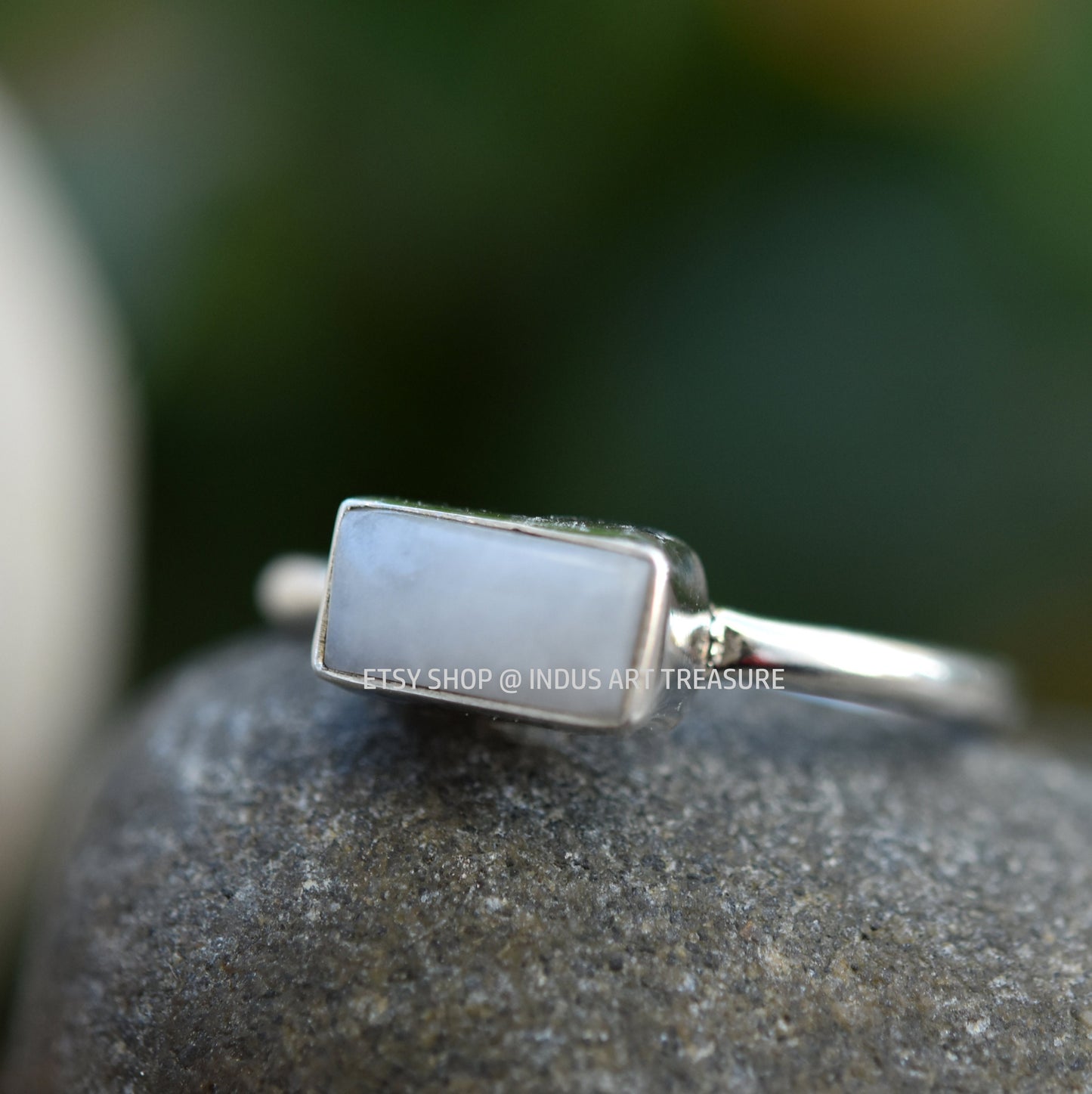 White Quartz Dainty Ring