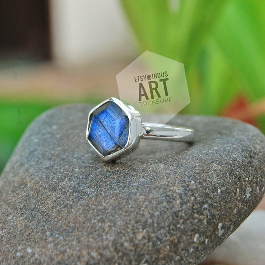 Blue Labradorite Ring