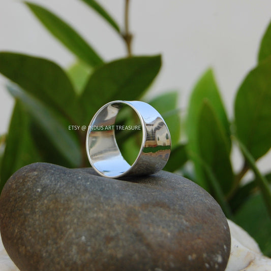 Boho Silver Band Ring