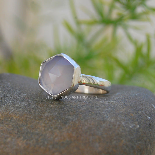 Pink Chalcedony Ring
