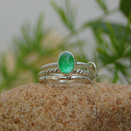 Jade Stacking Ring Set