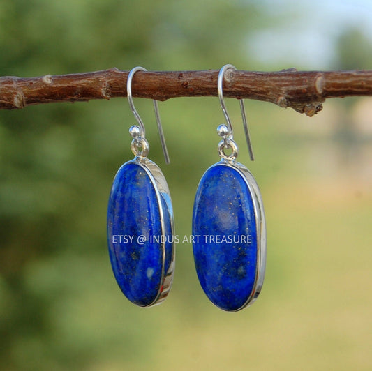 Lapis Lazuli Drop Earrings