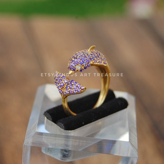 Amethyst Wrap Around Gold Ring