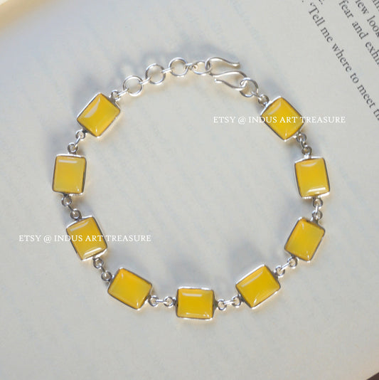 Yellow Onyx Bracelet