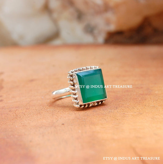 Green Onyx Ring
