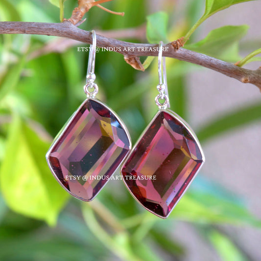Pink Tourmaline Fancy Earrings