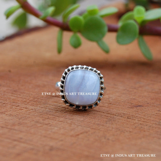 Blue Lace Agate Ring