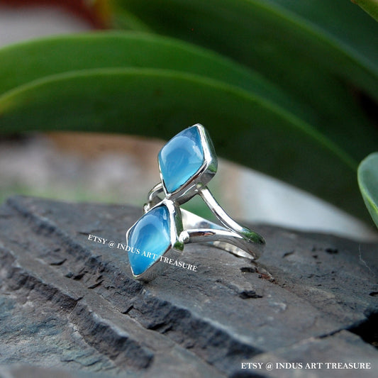 Blue Chalcedony Ring