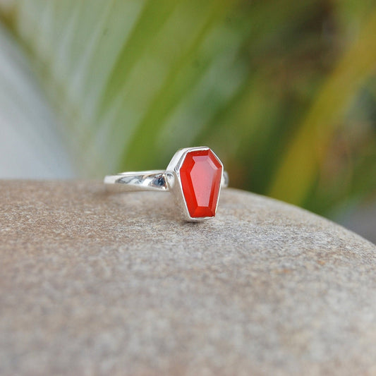 Orange Carnelian Ring