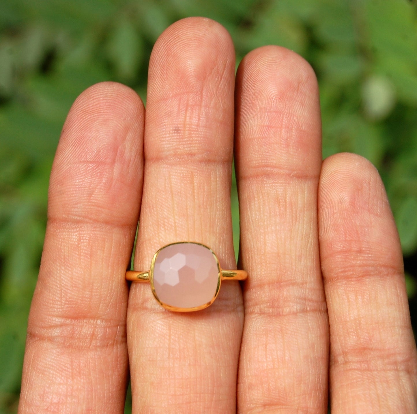 Pink Chalcedony Ring