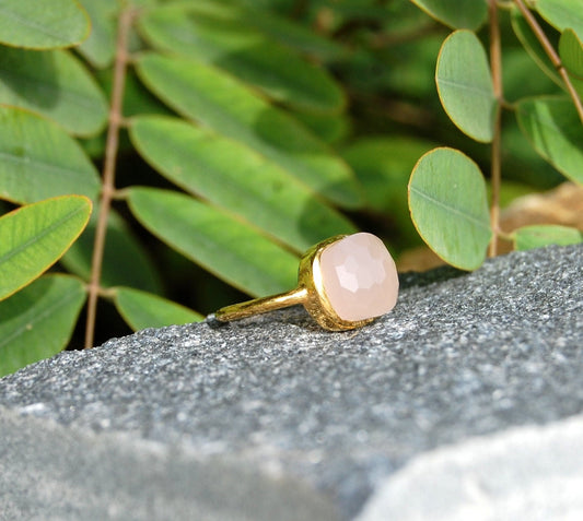 Pink Chalcedony Ring