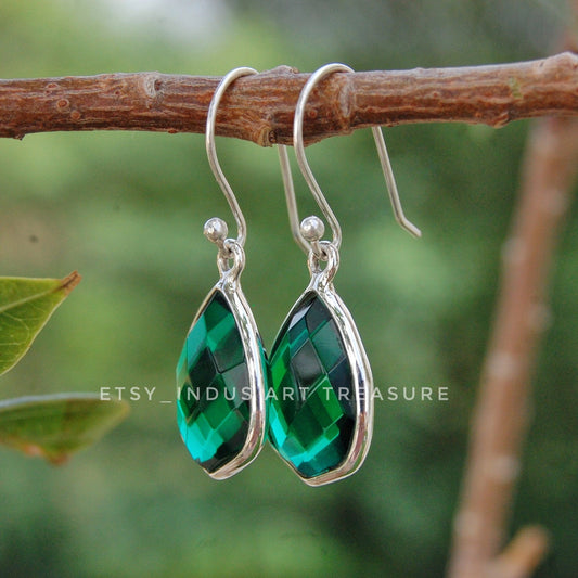 Emerald Drop Earrings