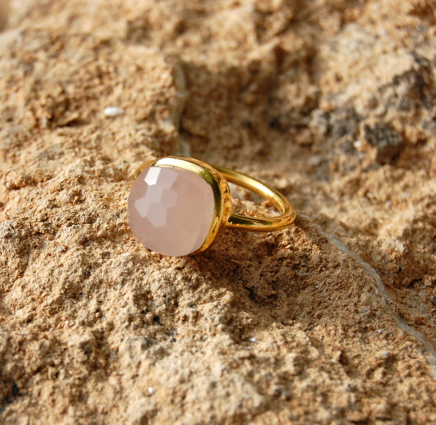 Pink Chalcedony Ring