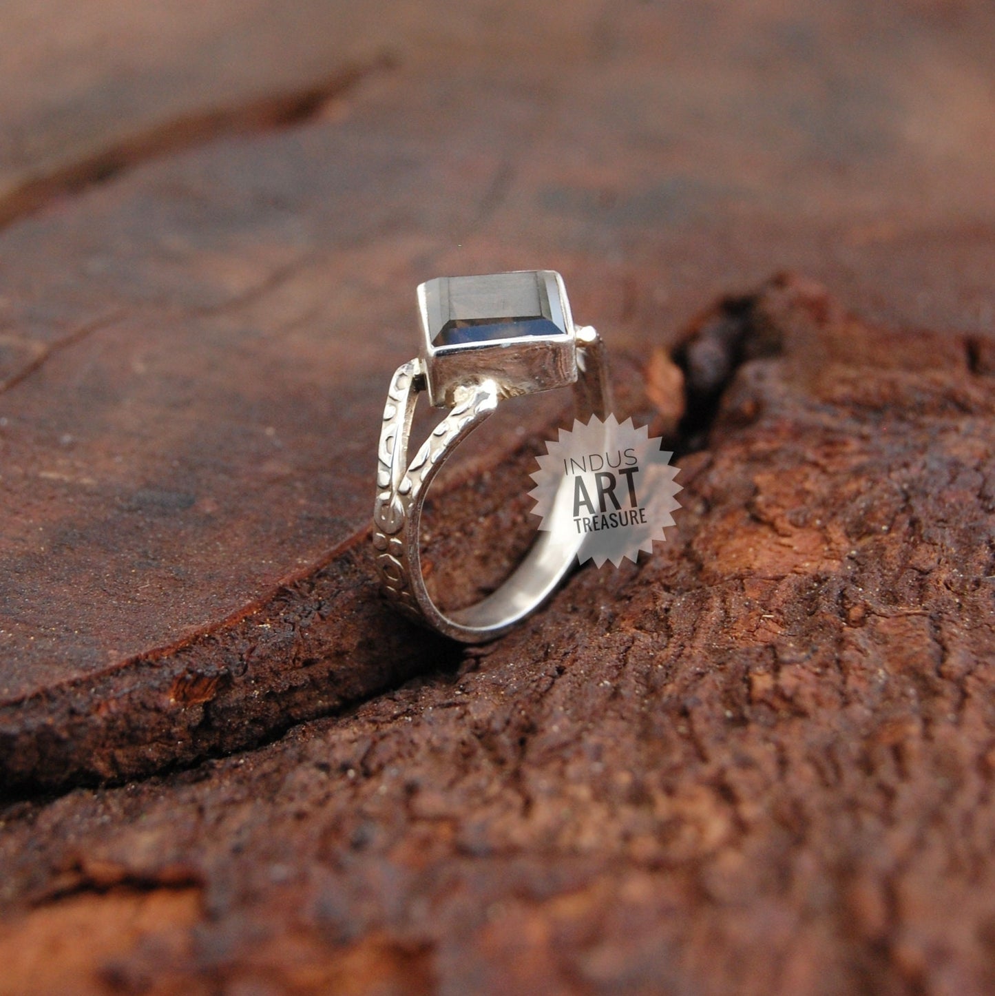 Smoky Quartz Boho Ring