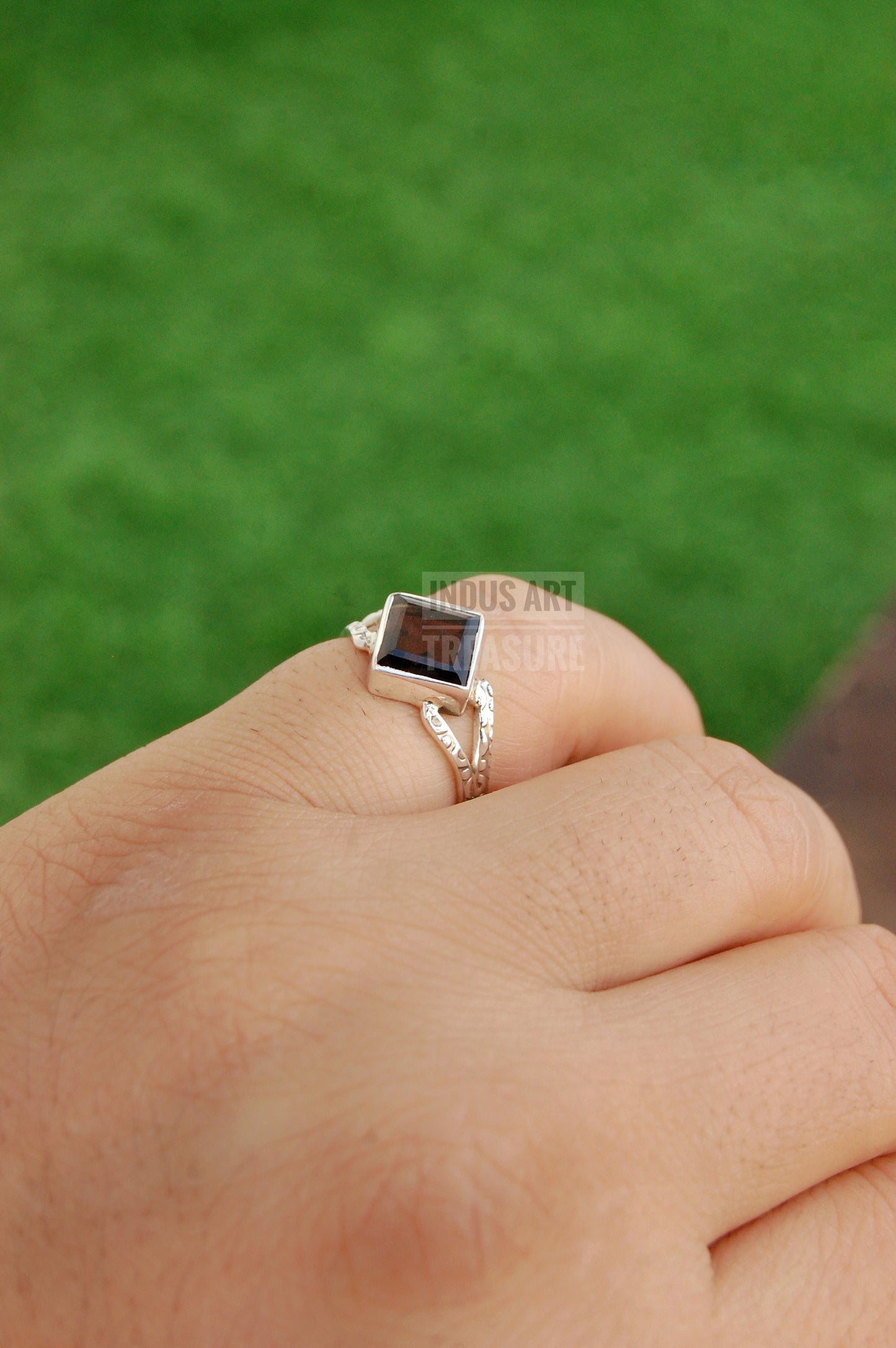 Smoky Quartz Boho Ring