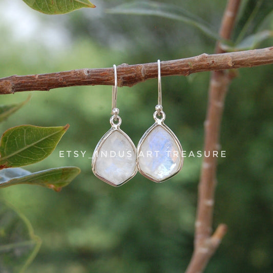 Rainbow Moonstone Earrings