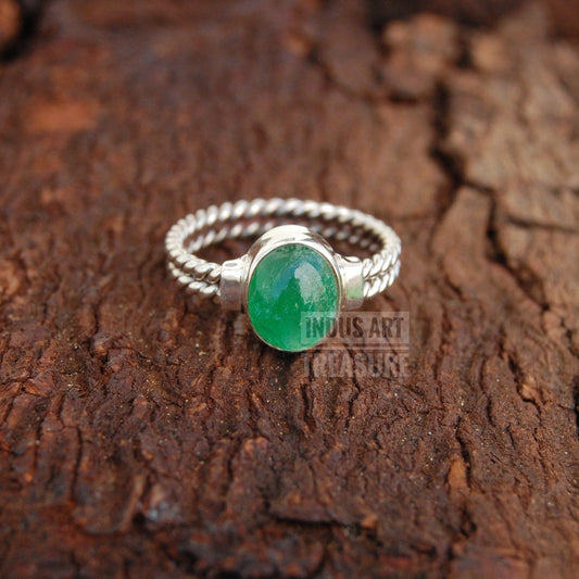Healing Jade Stone Boho Ring
