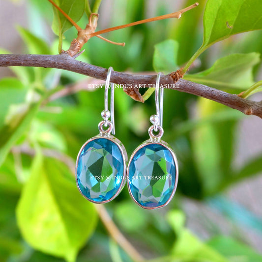 Blue Topaz Earrings