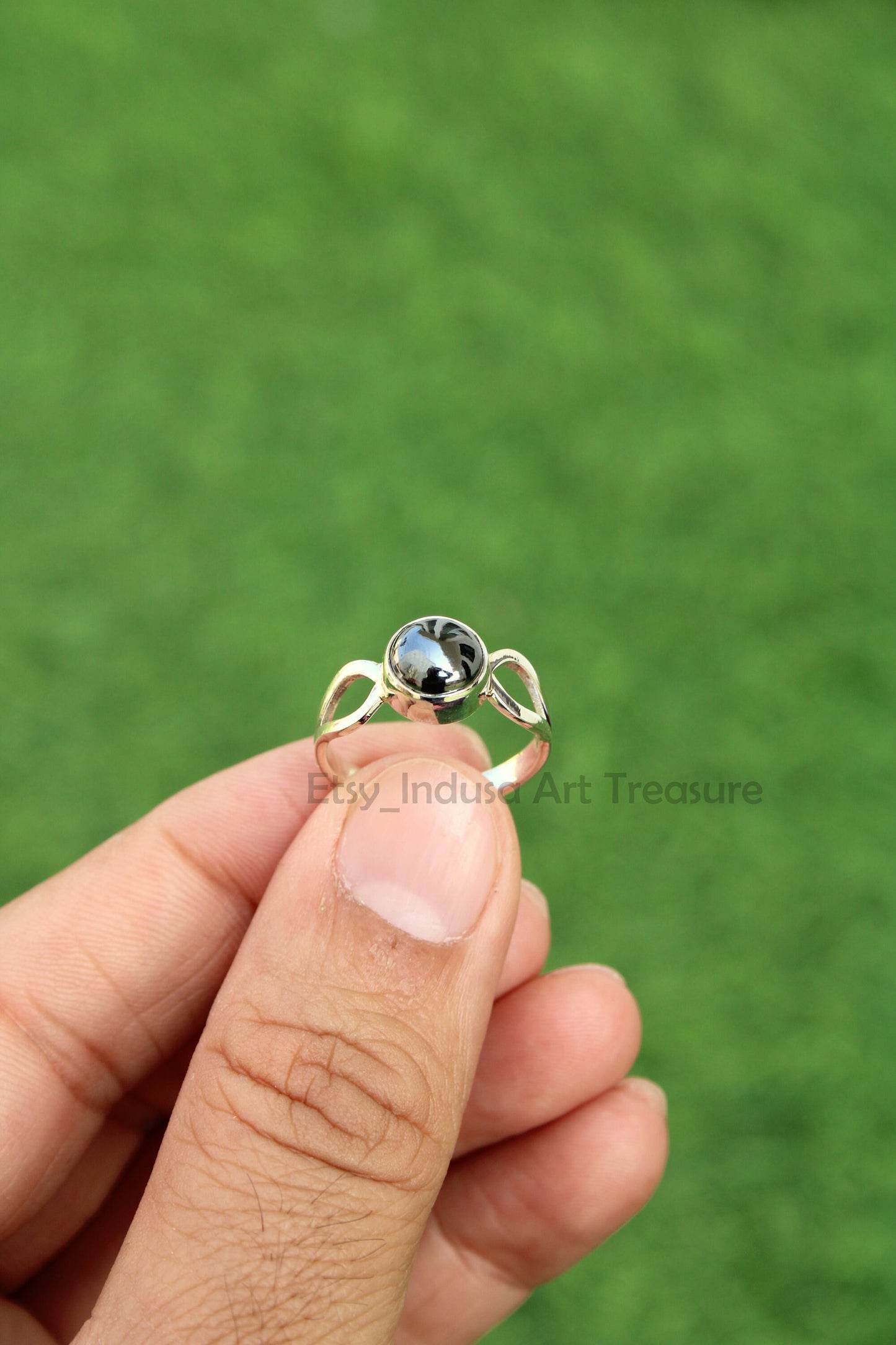 Hematite Ring for Her