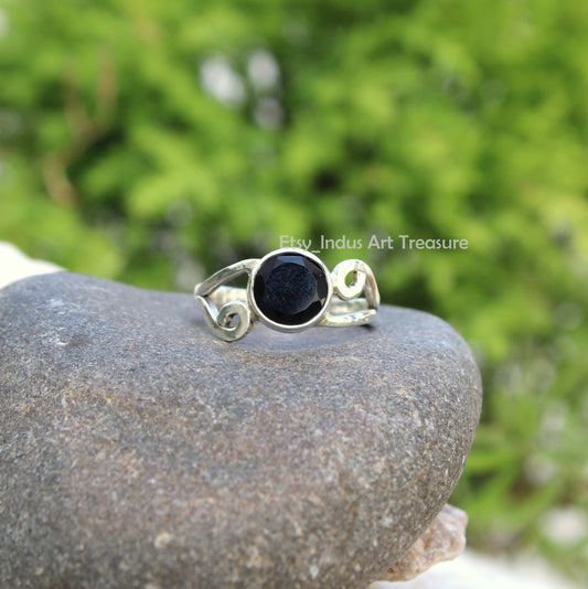 Black Onyx Boho Ring