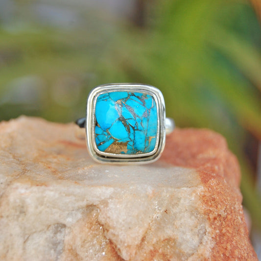 Copper Turquoise Ring