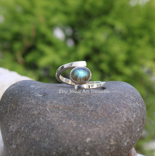 Blue Labradorite Ring