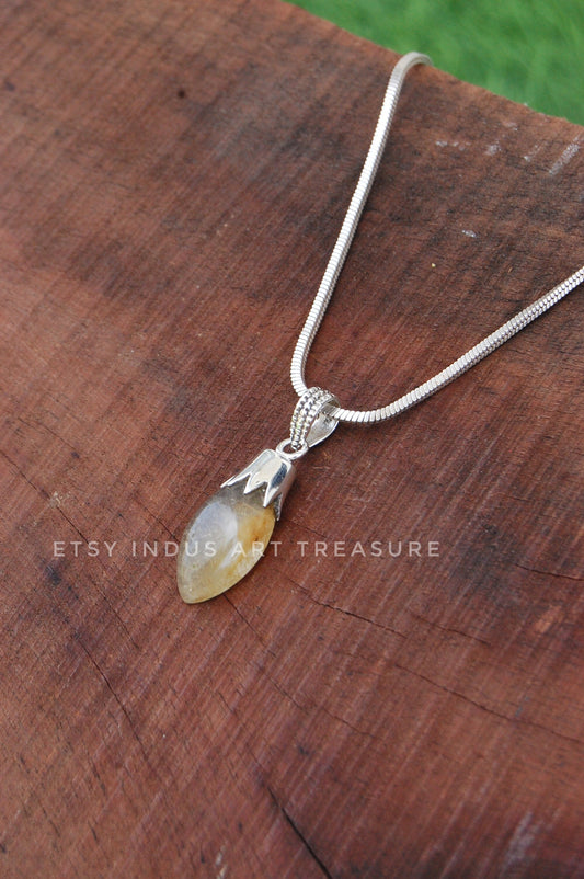Golden Rutile Pendant