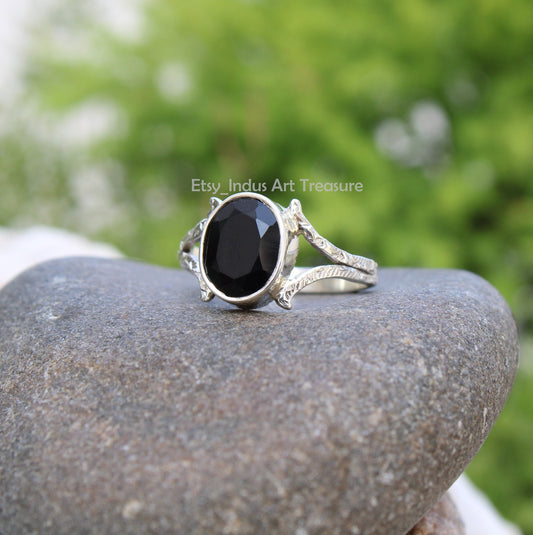 Black Onyx Boho Ring