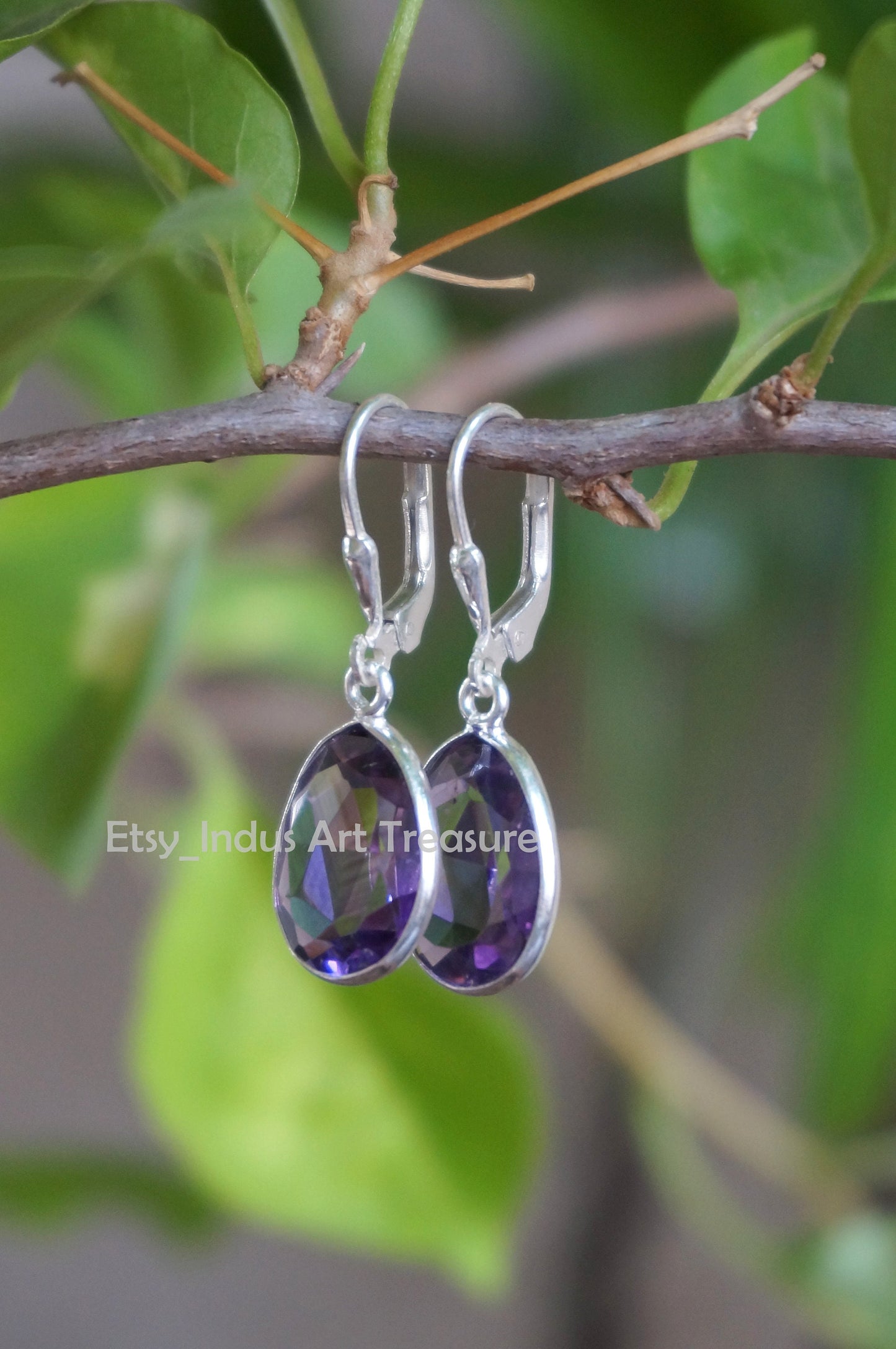 Amethyst Drop Earrings