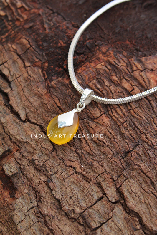 Yellow Onyx Pendant