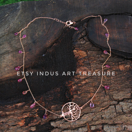 Butterfly Rose Gold Necklace