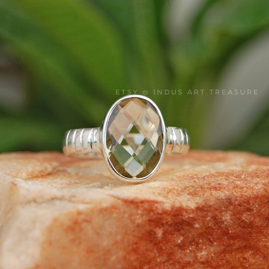 Citrine Oval Cut Ring