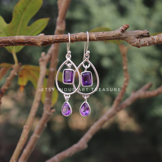 Amethyst Dangling Earrings