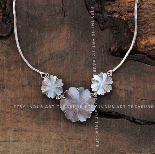 Black Mother of Pearl Pendant for Necklace