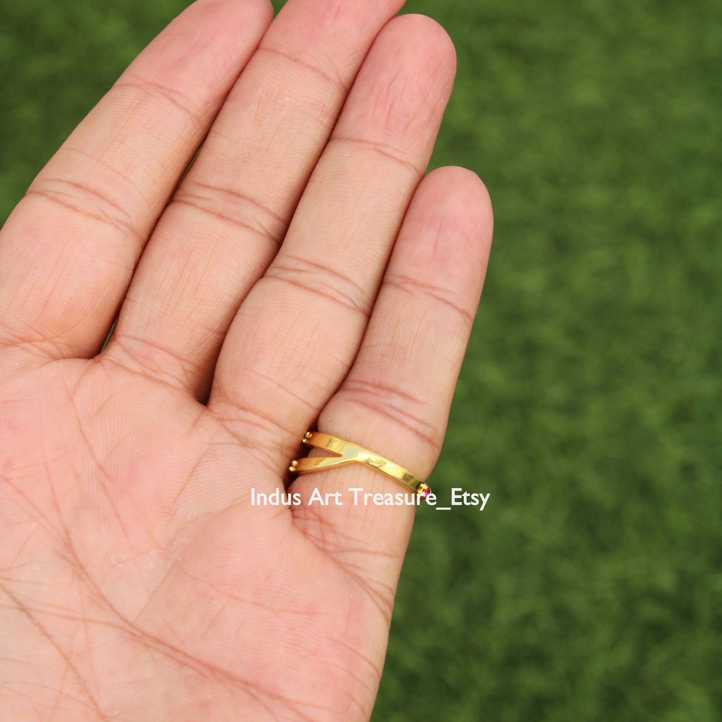 Ruby Gold Plated Ring
