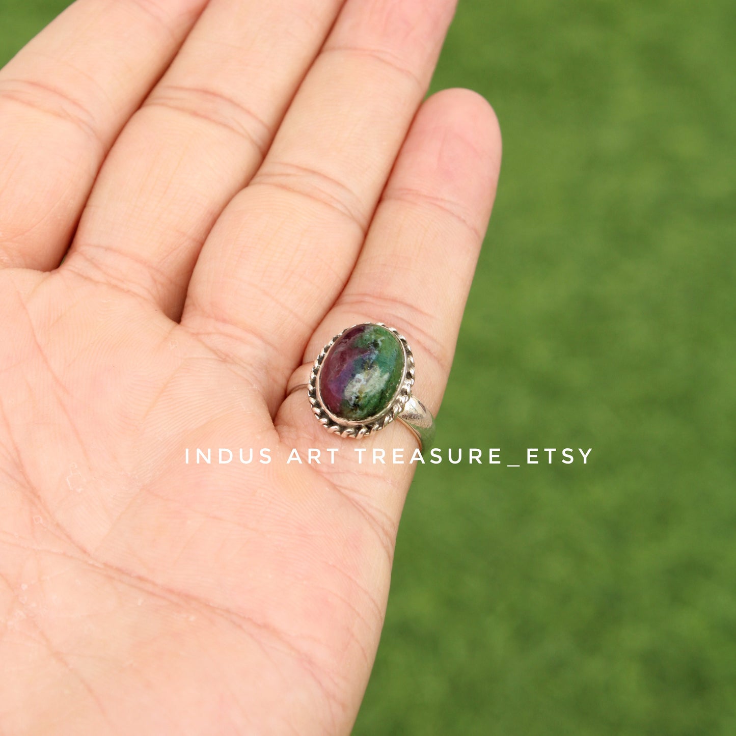 Ruby Zoisite Ring