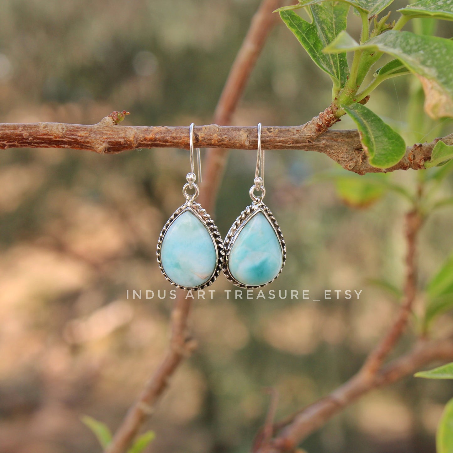Larimar Drop Earrings