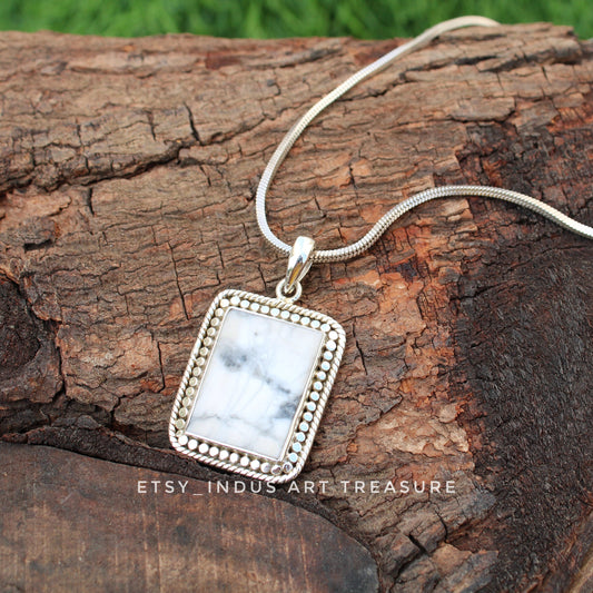 Howlite Boho Pendant