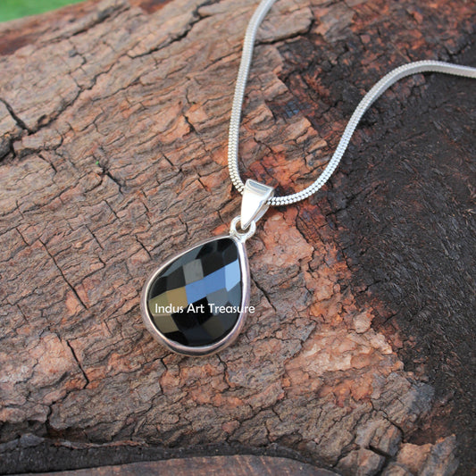 Black Onyx Statement Pendant